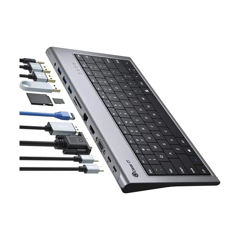 Gear it 12 in 1 usb c keyboard hub mac ios windows supported black