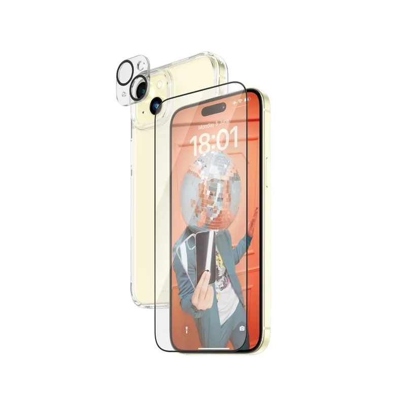 Shop Panzerglass 3-in-1 Pack Iphone 15 Plus Inch 360 Bundle