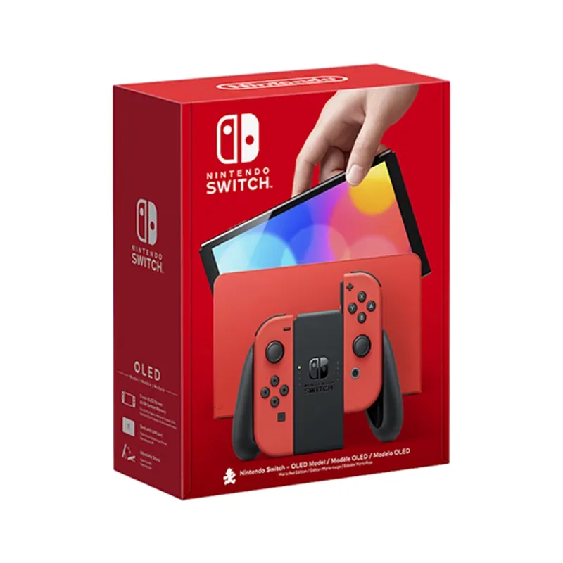 【人気ショップが最安値挑戦！】 Nintendo Switch - Oled Model Console - Mario Red Edition Nintendo Switch