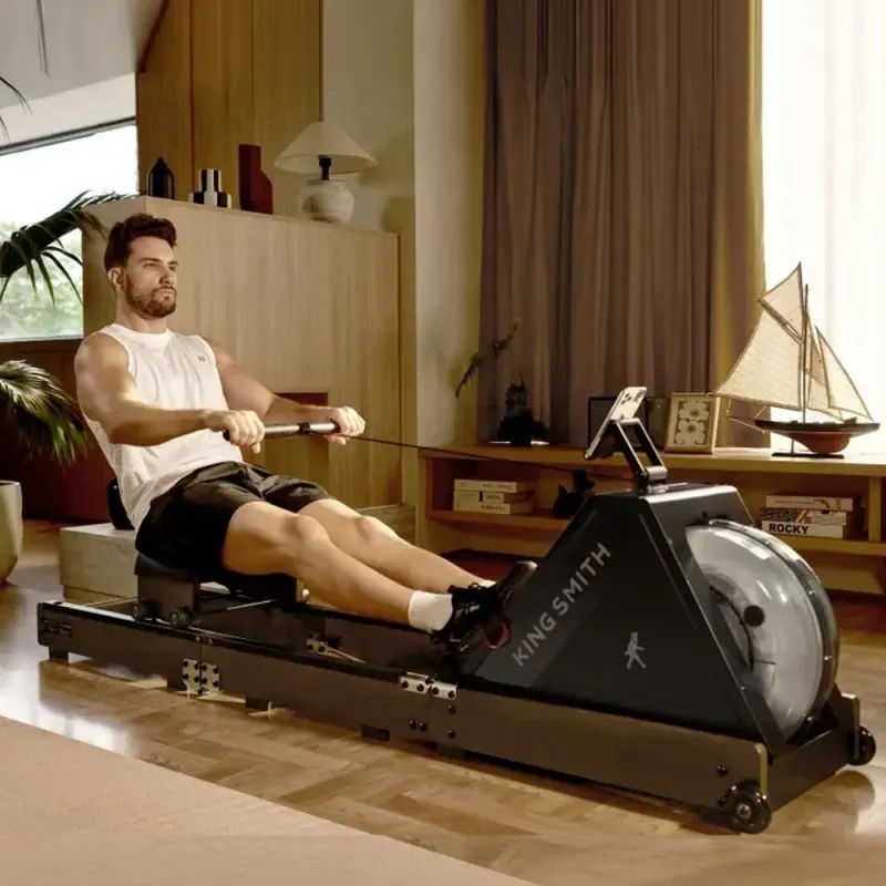 Kingsmith WR20 Water Resistance Rowing Machine - Walnut Finish for ...