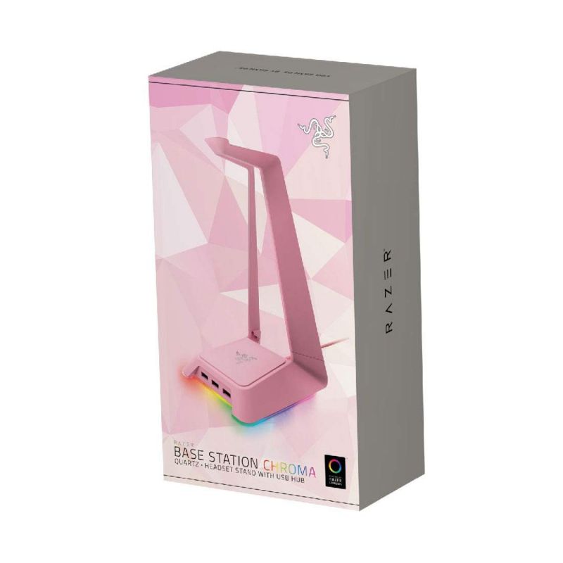 RAZER BASE STATION CHROMA HEADSET STAND WITH USB HUB PINK