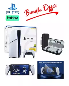 Playstation 5 Disc Console Slim - R2 With Playstation Portal Remote / Bag / Screen Glass Bundle