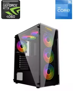 Twisted Minds Manic Shooter-3 Intel Core I5-12th Gen Rtx 4060 Gaming Pc - Black