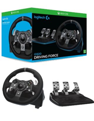 Logitech G920 Driving Force Racing Wheel With Gear for Xbox One