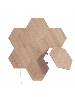 Nanoleaf Elements Wood Look Hexagons Starter Kit 7PK