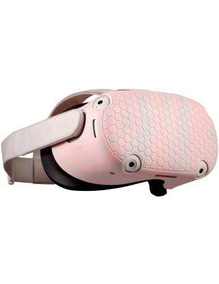 حماية أمامية لنظارة أوكلس كويست 2 في ار مضاد للخدش والغبار والصدمات اللون الوردي