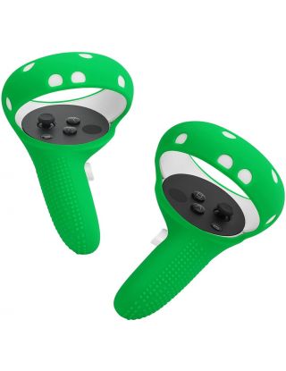 غطاء مقبض التحكم باللمس من شركة Tomsin لجهاز Oculus Quest 2 اللون ألاخضر