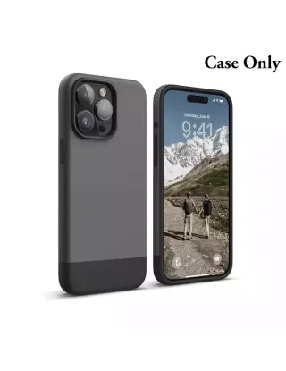 Elago Magsafe Glide Case For Iphone 15 Pro - Top: Dark Grey/bottom: Black