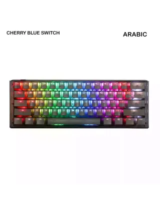 Ducky One 3 Mini Aura Black Hot-swap Rgb Mechanical Keyboard Cherry Blue Switch - English/arabic
