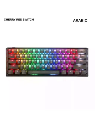 Ducky One 3 Mini Aura Black Hot-swap Rgb  Mechanical Keyboard Cherry Red Switch - English/arabic