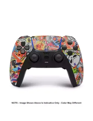Aim Controller Pro For Playstation 5 - Sticker Bomb (D-pad-Blue)