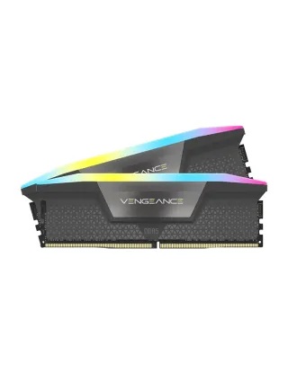Corsair Vengeance Rgb Ddr5 Ram 32gb (2x16gb) 5600mhz Cl36 Amd Expo Icue Compatible Computer Memory - Grey