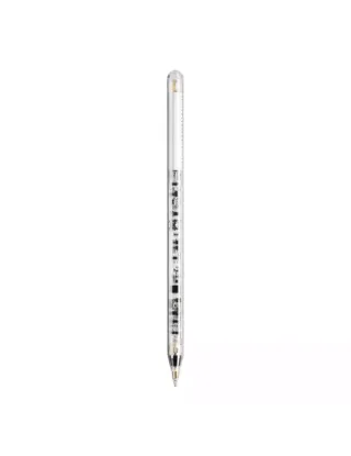 قلم الشفاف متوافق مع ايباد برو 2018-2022 اللون الأبيض من باورلوجي
