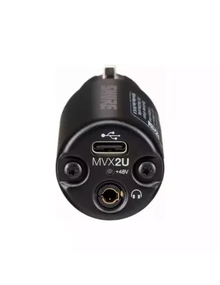 Shure Mvx2u Digital Audio Interface Xlr To Usb Adapter For Any Xlr Microphone