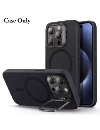 Esr Iphone 15 Pro Max Cloud Soft Case With Stash Stand (Halolock) - Black