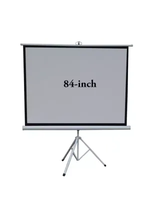 Portable Projection Screen With Tripple Stand 84-inch (Matte White)