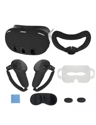 Silicone Kit For Meta Quest 3 with PP bag - Black