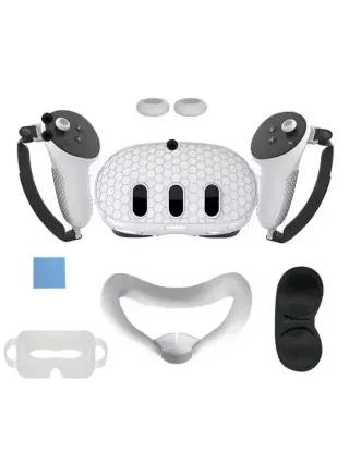 Silicone Kit For Meta Quest 3 with PP bag - White