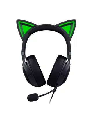 Razer Kraken Kitty V2 Usb Headset With Rgb Kitty Ears - Black