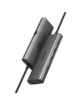Ugreen 10-in-1 USB-C Hub (4K@30Hz HDMI, 3 USB 3.0) - CM498