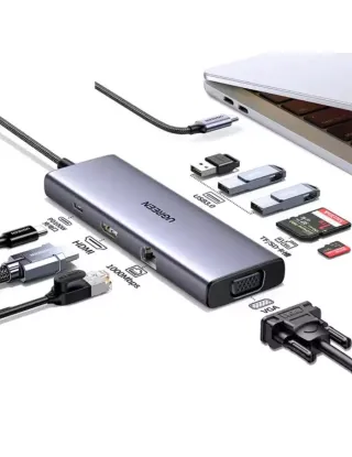 Ugreen 9-In-1 USB-C Hub (100W PD, 4K@60Hz HDMI)