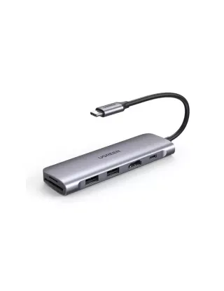 Ugreen 6-in-1 Usb C Pd Adapter With 4k Hdmi Hub