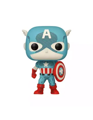 Funko Pop: Marvel- Captain America (Retro Reimagined) (D100) (Exc)