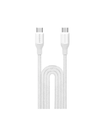 Momax 1-link Flow Cc 100w Usb-c Braided Cable (2m) - White