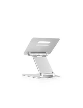 Adjustable Laptop Riser Aluminum 10-15.6inch Laptop Notebook Tablet Foldable Stand - Silver