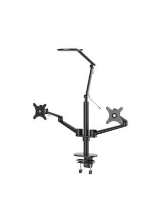 Dual Monitor Stand With Lamp (Ol-2lt)
