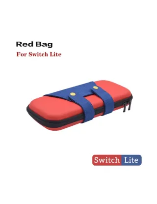 حقيبة تخزين محمولة وحقيبة صلبة لجهاز نيتندو سويتش لايت اللون أزرق/أحمر