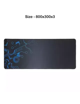 Gaming Mouse Pad - Black/Blue (800x300x3)
