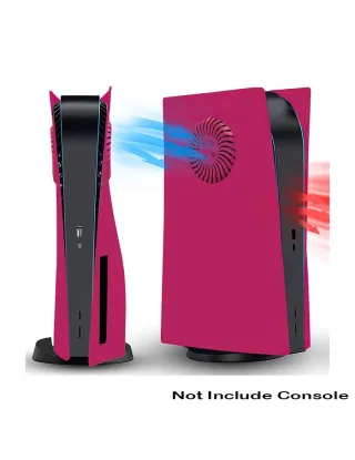 Ps5 Console (Cd Version) Replacement Shell (Face Plate) With Cooling Vents - Cosmic Red