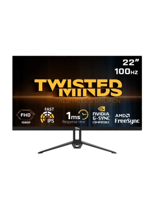 Twisted Minds Tm22fhd100ips 22" Fhd Ips, 100hz, 1ms Gaming Monitor - Black