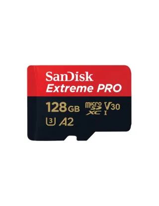 SanDisk 128GB Extreme PRO microSD UHS-I Card with Adapter Memory Card - SDSQXCD-128G-GN6MA