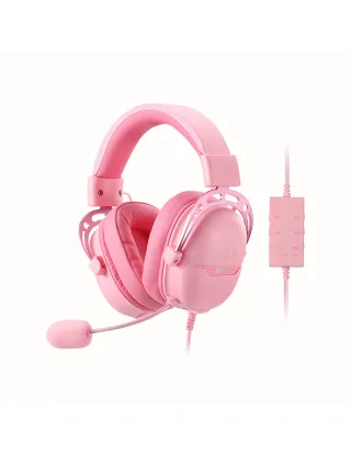 Redragon H376 Aurora Wired Gaming Headset - Pink