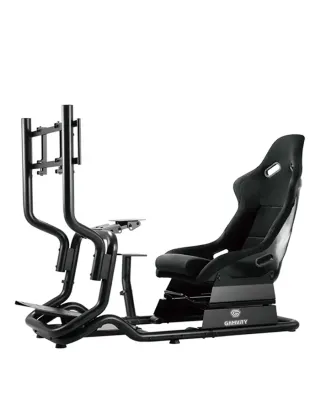 Gamvity Racing Car Seat Simulation Portable Game Driving Simulator Chair Vr 2d 3d Racing Gaming Simulator Cockpit Seat Lrs07-bs-kp01