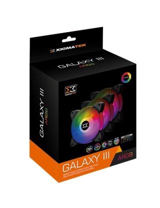 XIGMATEK Galaxy III Essential ARGB 3 Fans With MB Sync Controller