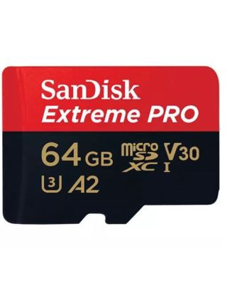 Sandisk Extreme Pro MicroSDXC 64GB UHS-1 Memory Card With Adapter - 170MB/S