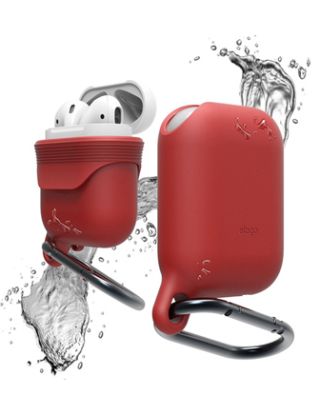 جراب لسماعة ايربودز مقاومة للماء من شركة الجاتو اللون الأحمر