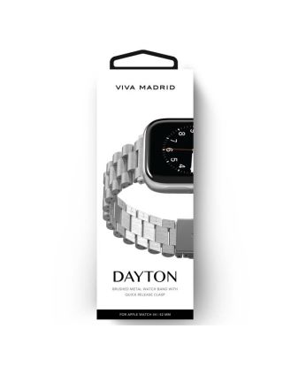 Viva Madrid Dayton Metal Watch Strap For Apple Watch 42/44/45MM - Silver
