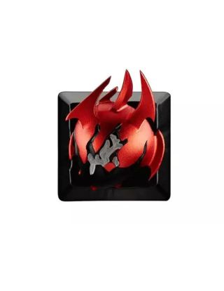 ZomoPlus Customized 3D HEART OF TARRASQUE Cherry MX Switches And Clones, DOTA2 Theme Metal Keycap With CNC Engraving (1u Size) For Mechanical Gaming Keyboard