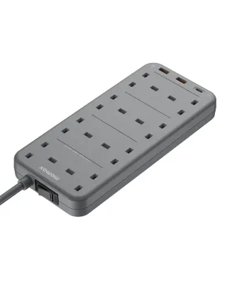 Momax ONEPLUG PD20W 2A1C 8 outlet Power strip - Space Grey