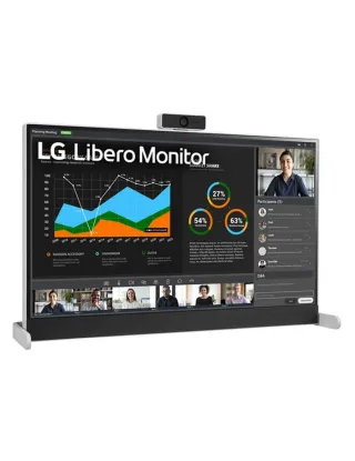 LG 27-inch QHD Libero Monitor with Detachable Full HD Webcam