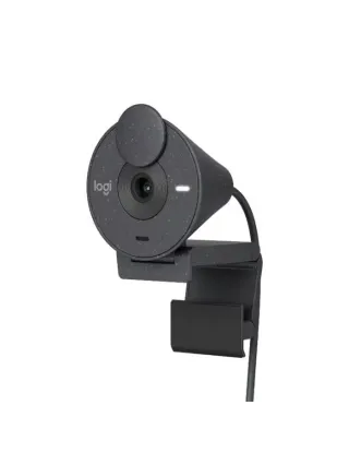 كاميرا ويب  Brio 300 من شركة لوجيتيك بدقة Full HD باللون الأسود