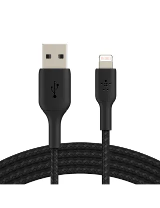 Belkin Premium Braided Lightning To Usb-a Cable - Black