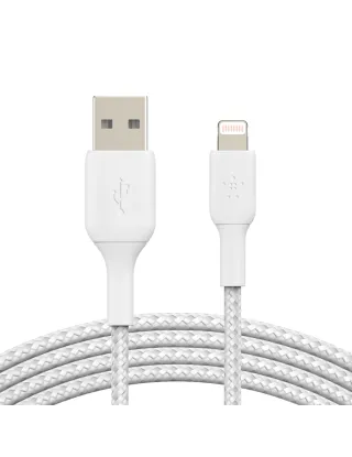 Belkin Premium Braided Lightning To Usb-a Cable - White