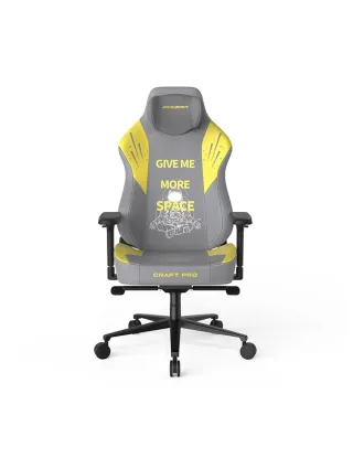 كرسي الألعاب دي إكس رازر كرافت برو  ASTRONAUT اللون الرمادي / الأصفر