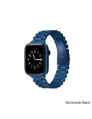 Viva Madrid Dayton Metal Watch Strap Compatible With Apple Watch 42,44,45 mm - Blue