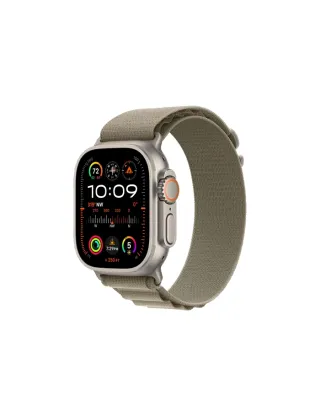 Apple Watch Ultra 2 Gps + Cellular, 49mm Titanium Case With Olive Alpine Loop - Large